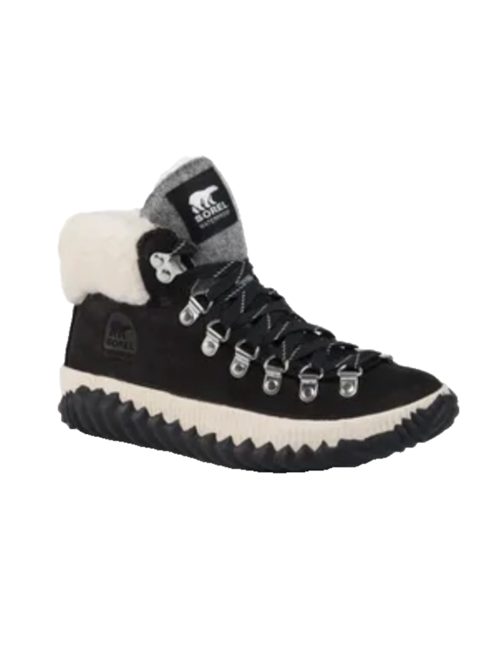 Sorel Boots 6.5 M Out N About Plus Conquest Shearling Bootie NL3404-010 Black